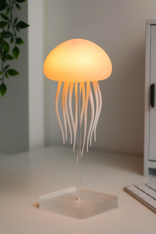 Jellyfish Mood Lamp LED Jellyfish Night Light Portable Jellyfish Lamp Jellyfish Decorations Smart Table Lamp For Bedside Desk